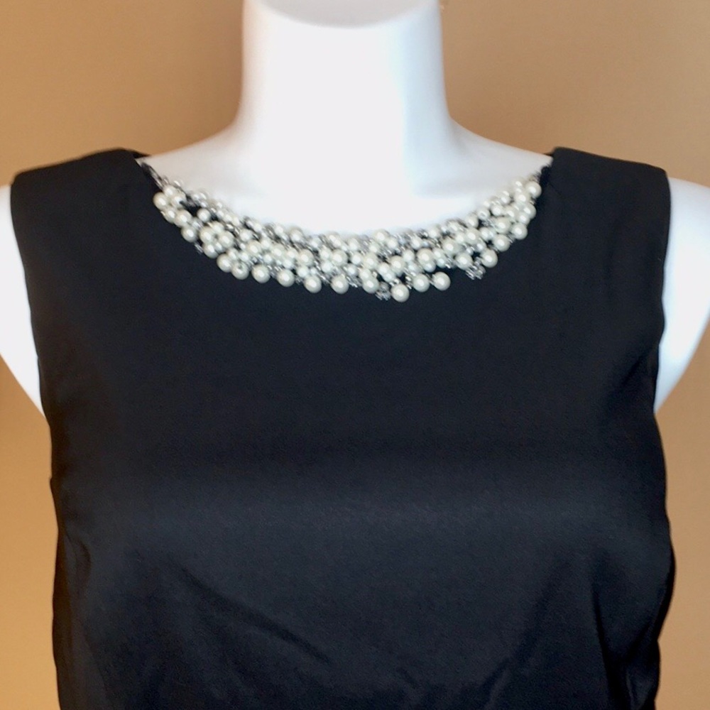 Womens Black Blingy Sheath Dress Plus Size Stretch - Picture 13 of 14